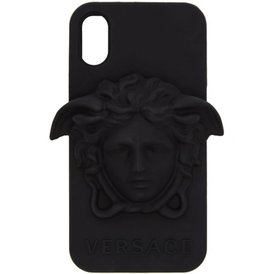 Shop Versace Black Medusa Iphone X Case In D41 Black