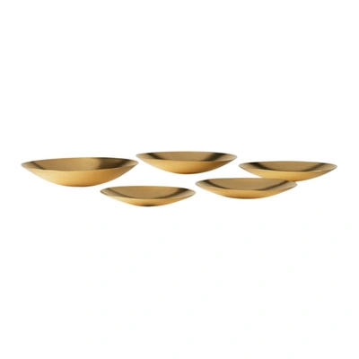 Shop Tom Dixon Gold Brass Small Form Bowl Set