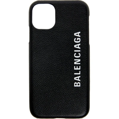 Shop Balenciaga Black Cash Iphone 11 Case In 1065 Black/