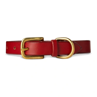 Shop Maximum Henry Red Leather Collar