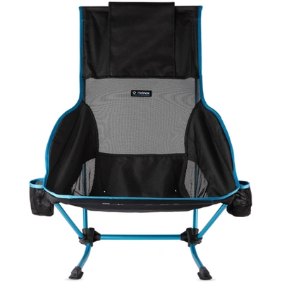 Shop Helinox Black & Blue Canvas Playa Chair