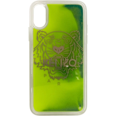 Shop Kenzo Yellow & Green Glow-in-the-dark Iphone X/xs Case In 39 Lemon