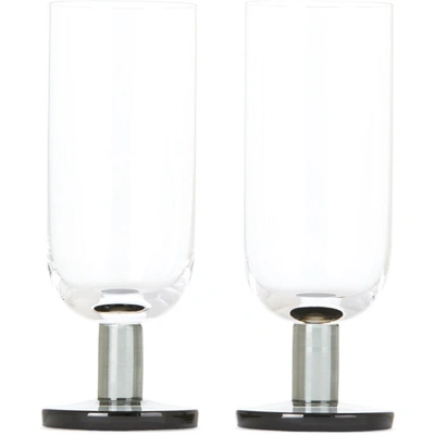 Shop Tom Dixon Puck High Ball Glass Set In Clear