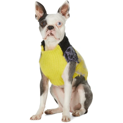 Shop Ashley Williams Ssense Exclusive Multicolor Mohair Patchwork Dog Sweater In Mix