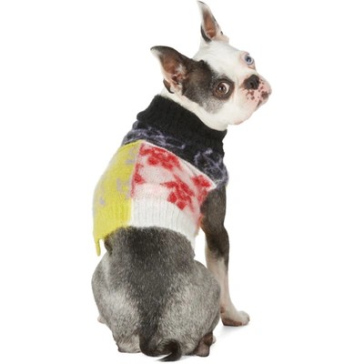 Shop Ashley Williams Ssense Exclusive Multicolor Mohair Patchwork Dog Sweater In Mix