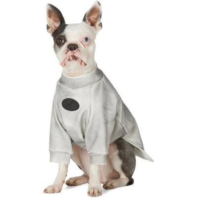 WE11DONE SSENSE 独家发售灰色徽标宠物套头衫