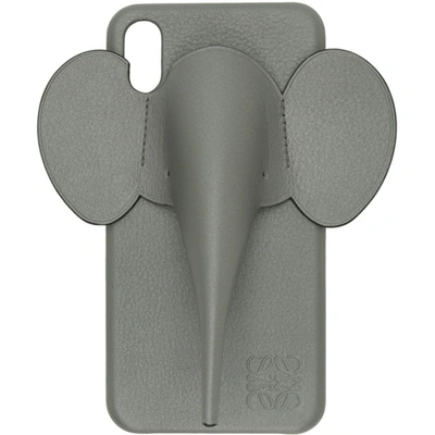 Shop Loewe Grey Elephant Iphone Xs Max Case In 1560 Gunmen