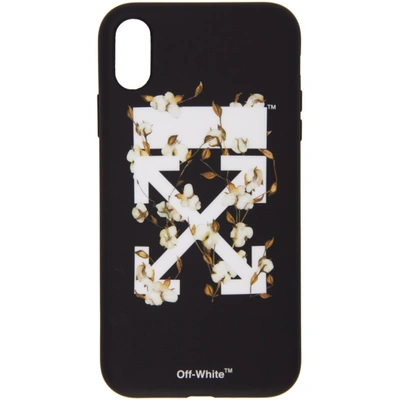 Shop Off-white Black Cotton Arrows Iphone Xr Case