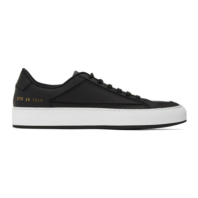 Shop Common Projects Black Retro G-2 Low Sneakers In 7547 Black