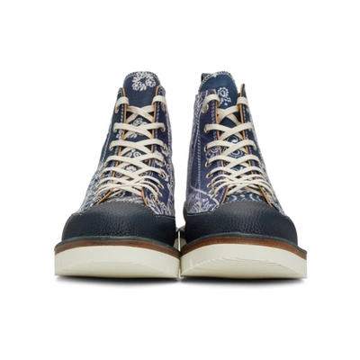 Shop Children Of The Discordance Navy Recouture Edition Bandana Boots