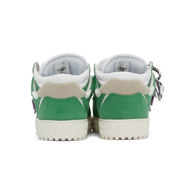 Shop Off-white White And Green Off-court 3.0 Low Sneakers In Gren/purple