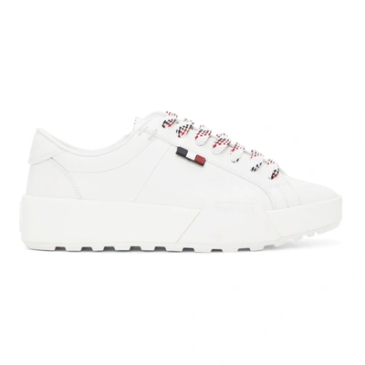 Shop Moncler White Promyx Sneakers In 001 White