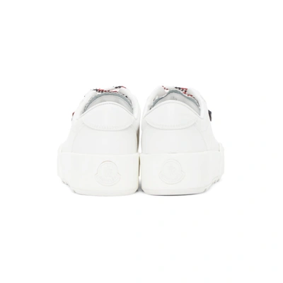 Shop Moncler White Promyx Sneakers In 001 White