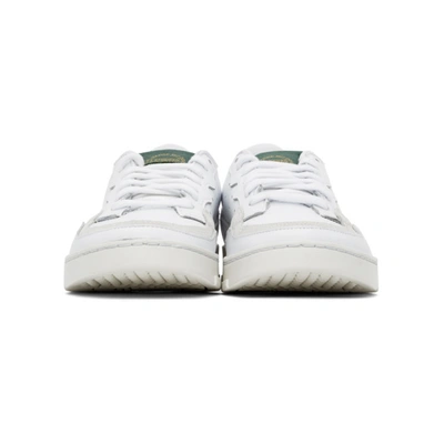 Shop Adidas Originals White Supercourt Sneakers In White/colle