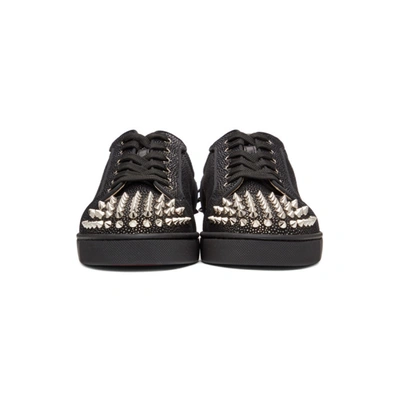 Christian Louboutin Men's Seavaste 2 Metallic Glitter Suede Low-top  Sneakers In Bk65 Black/ | ModeSens