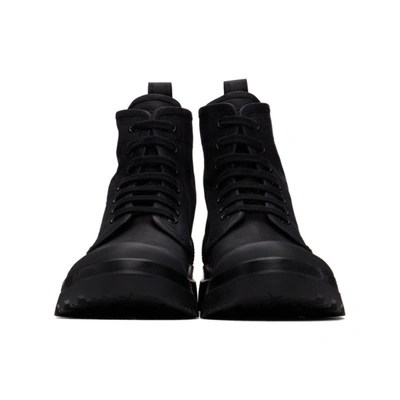 Shop Officine Creative Black Pallet 1 Boots In Nero 1000
