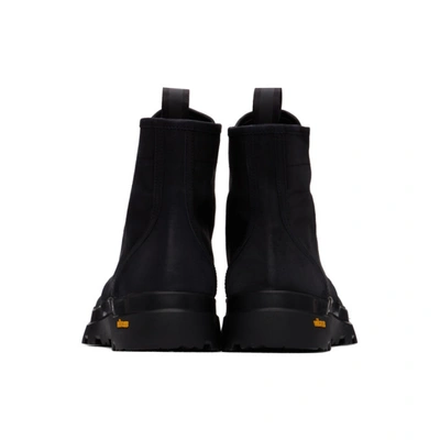 Shop Officine Creative Black Pallet 1 Boots In Nero 1000