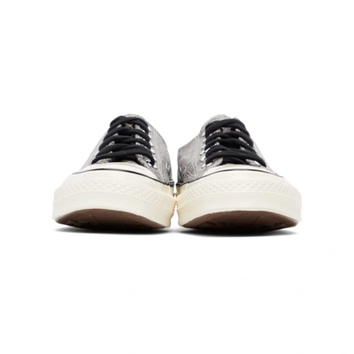 Shop Converse Grey Snake Chuck 70 Ox Sneakers In Gry/blk/egr