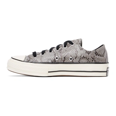 Shop Converse Grey Snake Chuck 70 Ox Sneakers In Gry/blk/egr