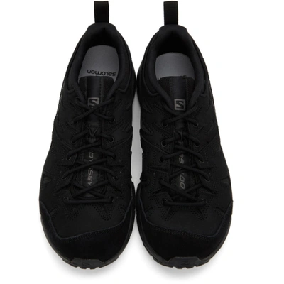 Shop Salomon Black Odyssey Advanced Sneakers In Blackmagnet