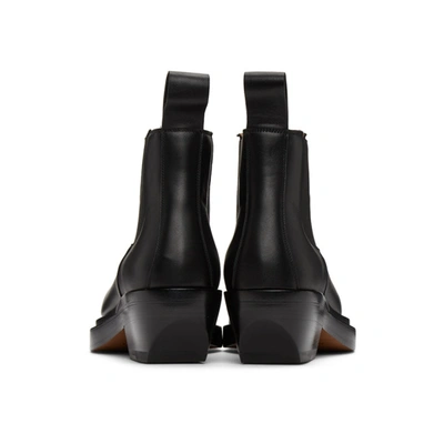 Shop Bottega Veneta Black 'the Lean' Chelsea Boots In 1000 Black