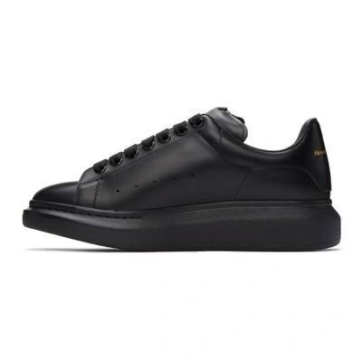Alexander Mcqueen Oversized Leather And Velour Sneakers In Black | ModeSens