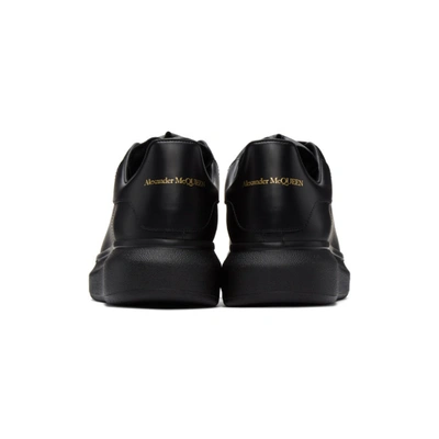 Shop Alexander Mcqueen Black Oversized Sneakers In 1000 Black