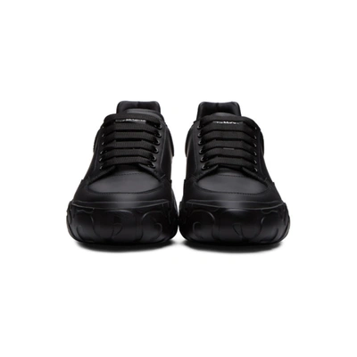 Shop Alexander Mcqueen Black Low Sneakers In 1000 Black/