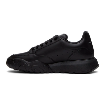 Shop Alexander Mcqueen Black Low Sneakers In 1000 Black/