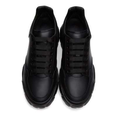 Shop Alexander Mcqueen Black Low Sneakers In 1000 Black/