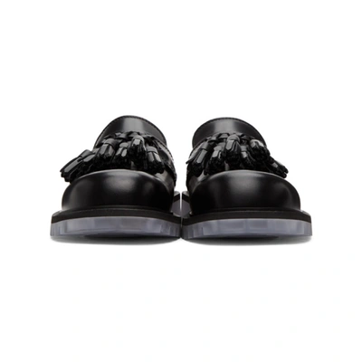 Shop Bottega Veneta Black Tassel Loafers In 1000 Black