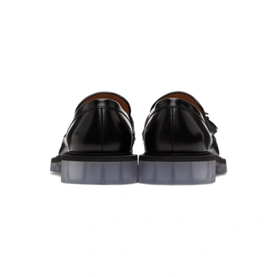 Shop Bottega Veneta Black Tassel Loafers In 1000 Black