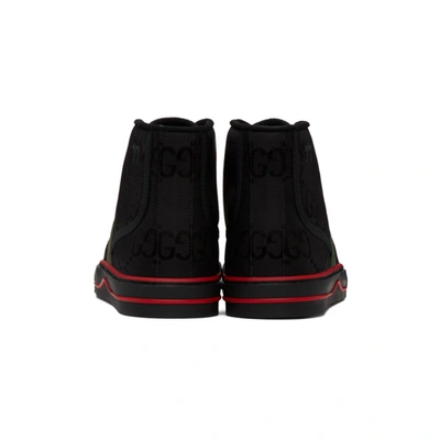Shop Gucci Black ' Tennis 1977' Off The Grid High-top Sneakers In 1074 Black