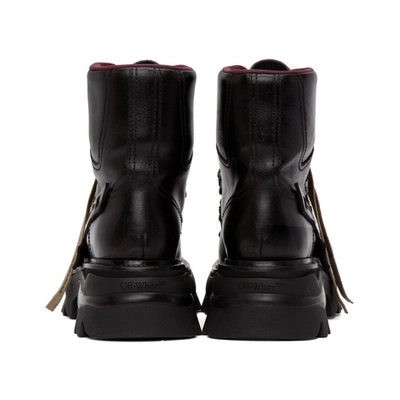 Shop Off-white Black Equipment Platform Boots In Black/brown