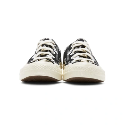 Comme Des Garçons Play Black Converse Edition Polka Dot Heart Chuck 70 Low Sneakers In Black
