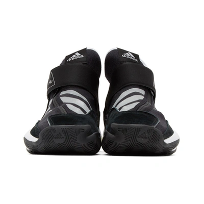 ADIDAS ORIGINALS X PHARRELL WILLIAMS 黑色 CRAZY BYW 高帮运动鞋
