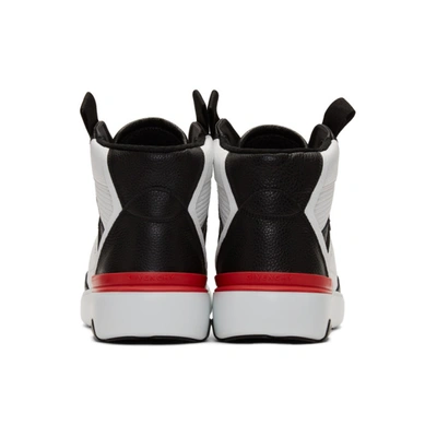 Shop Givenchy Black & White Wing High Sneakers In 004 Blk/wht