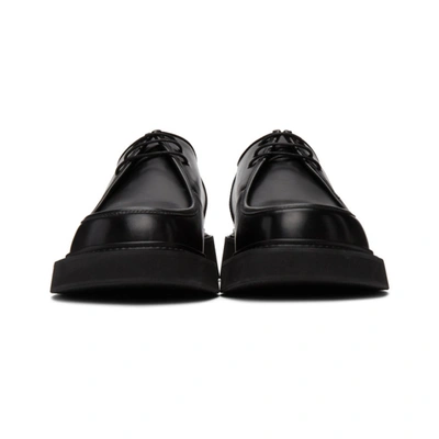 Shop Neil Barrett Black Pierced Derbys In 01 Black