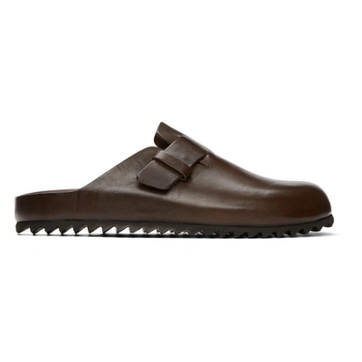 Shop Officine Creative Brown Toscano Agora 4 Sandals