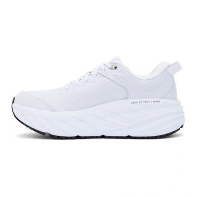 Shop Hoka One One White Bondi Sr Sneakers