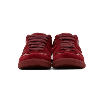 Shop Maison Margiela Red Replica Sneakers In T5114 Borde