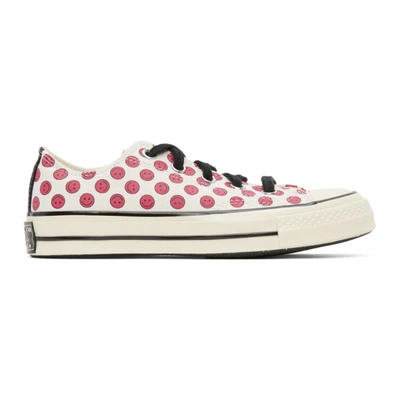 Shop Converse Off-white & Pink Happy Camper Chuck 70 Ox Sneakers In Cerise Pink