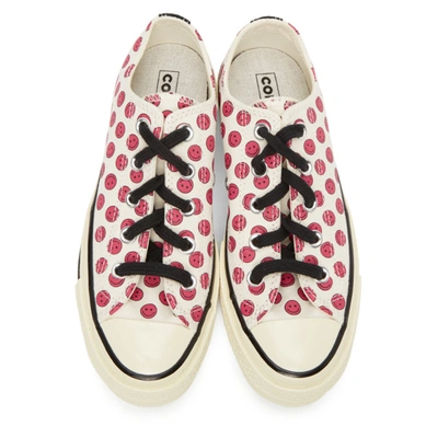 Shop Converse Off-white & Pink Happy Camper Chuck 70 Ox Sneakers In Cerise Pink