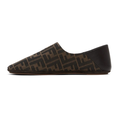 Shop Fendi Brown 'forever ' Loafers In F1d1c Tobac