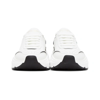 Shop Dolce & Gabbana Dolce And Gabbana White And Black Daymaster Sneakers In 89697 Biane