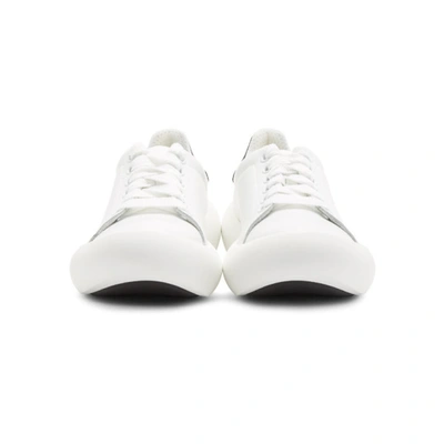 Shop Marni White Banana Sneakers In White/black