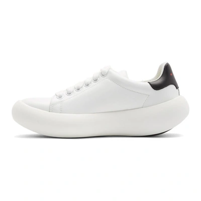 Shop Marni White Banana Sneakers In White/black