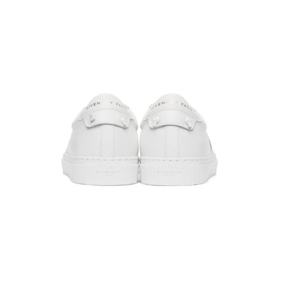 Shop Givenchy White Elastic Urban Knots Sneakers In 116 Black/w