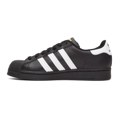 Shop Adidas Originals Black And White Superstar Sneakers In Blk/wht