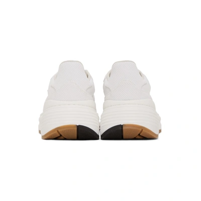 Shop Bottega Veneta White Mesh Speedster Sneakers In 9000 White